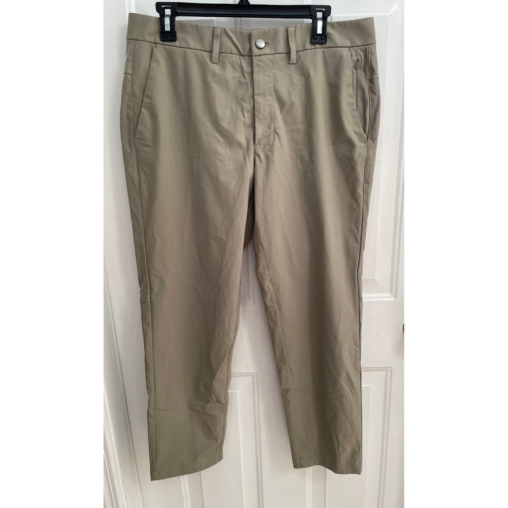 CRZ Yoga Pant Slim Warpstreme Khaki Tan Men Chino Trousers